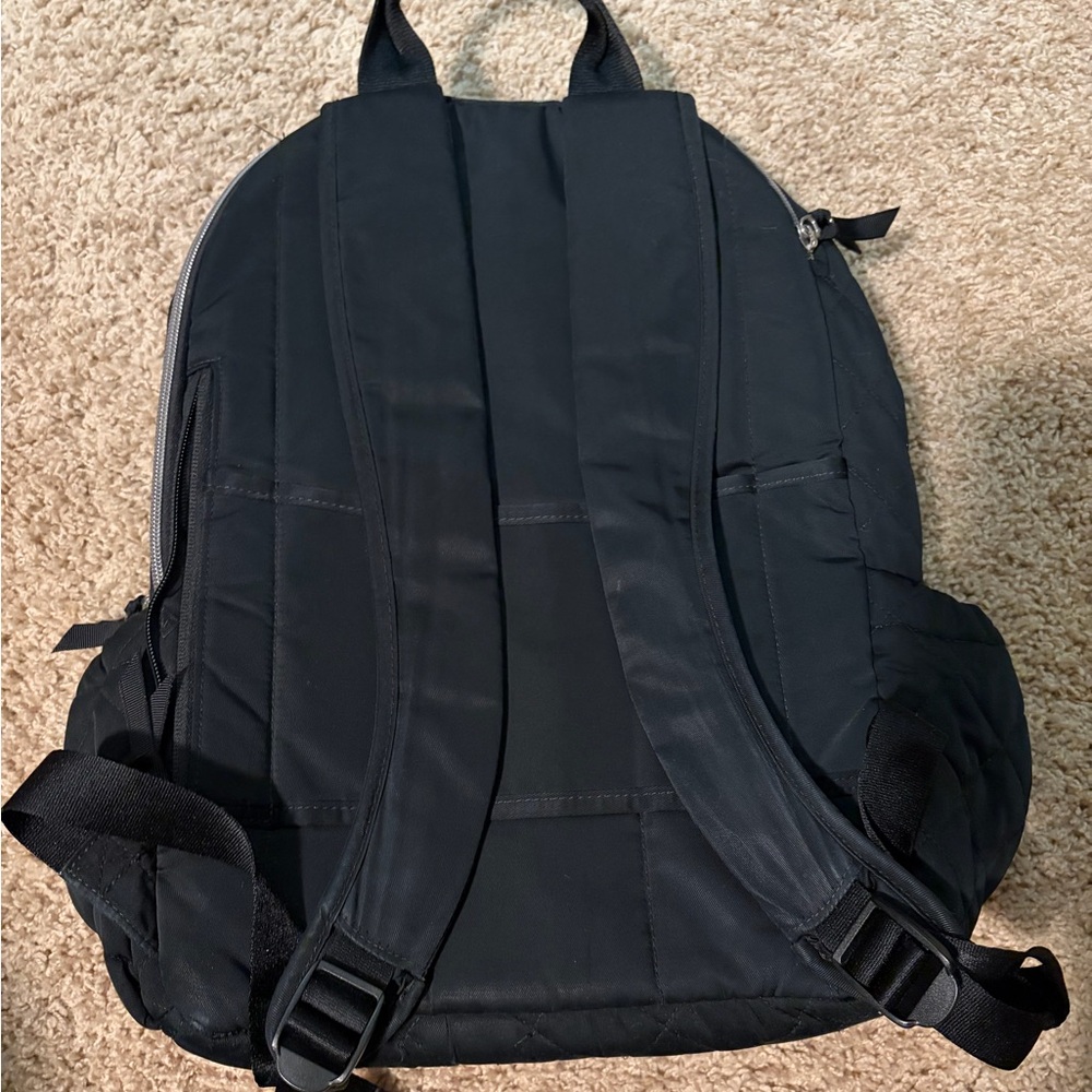 Vera Bradley Black Quilted Backpack - Picture 2 of 3